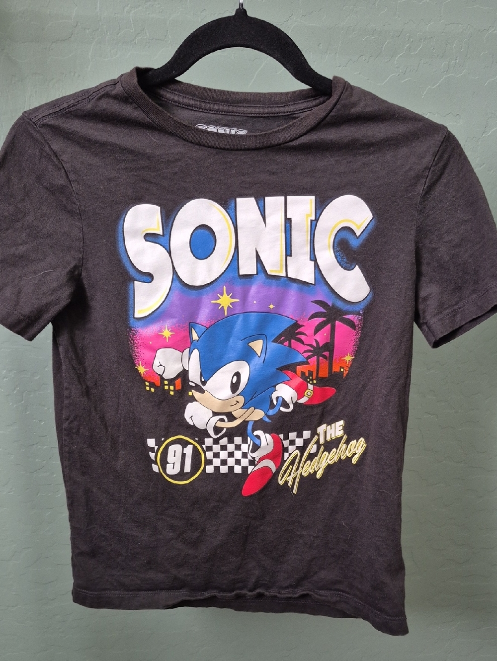 Sonic The Hedgehog Kids Graphic Tee - Black